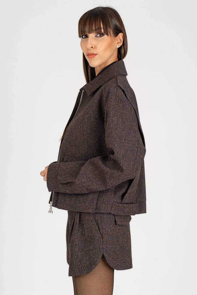 Giacchino in Tweed Warm Beige Chin