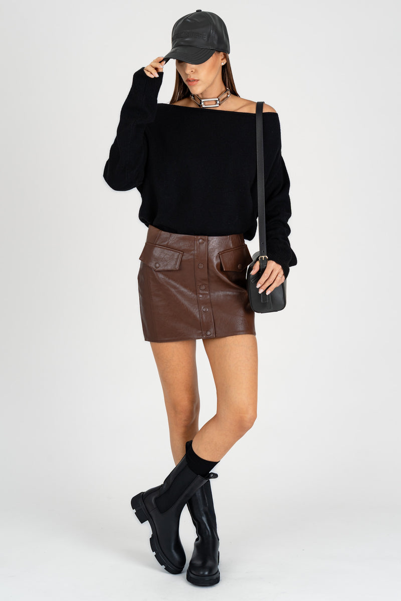 Gonna Mini Glam Rock Earth Brown