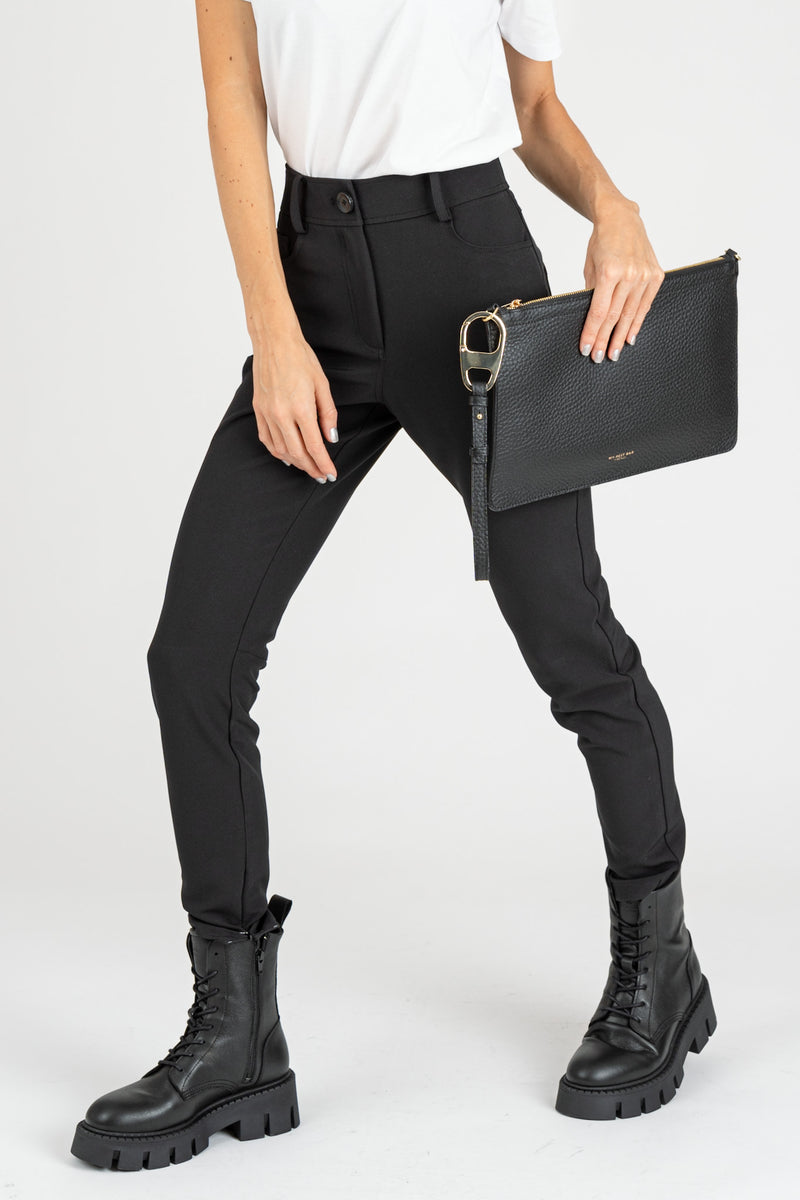 Pantalone Skinny Bi-stretch Nero