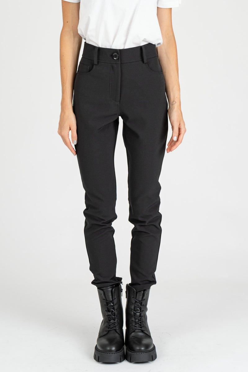 Pantalone Skinny Bi-stretch Nero