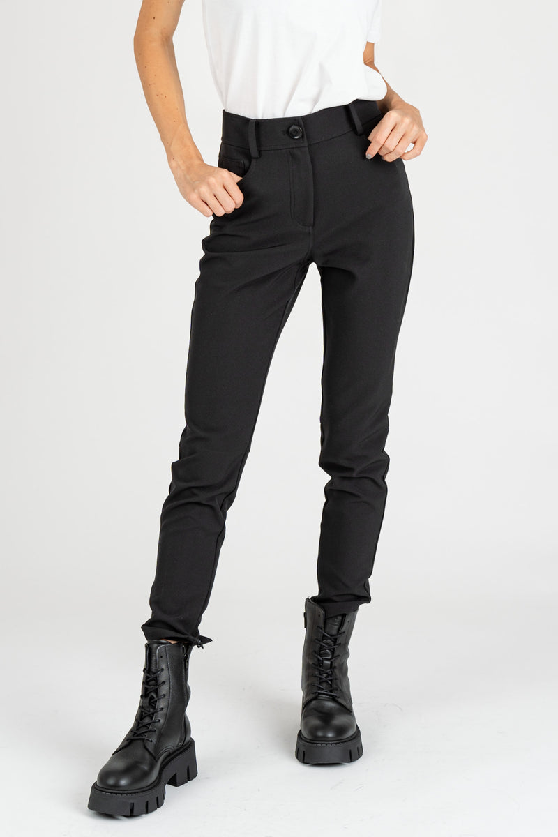 Pantalone Skinny Bi-stretch Nero