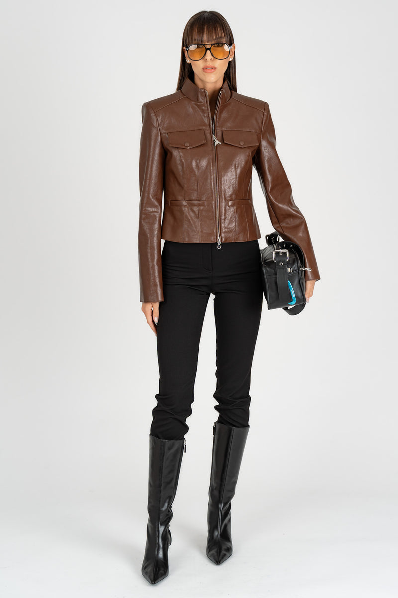 Giubbino Glam Rock Earth Brown