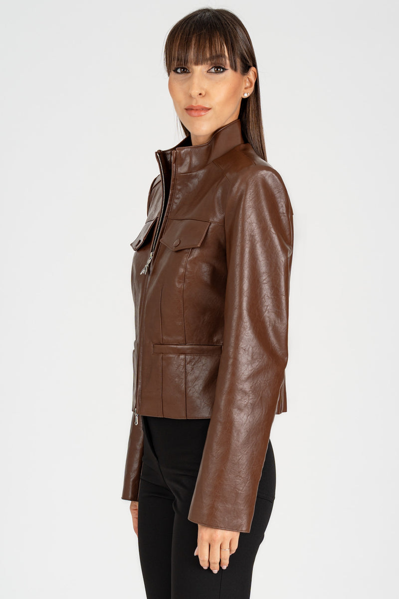 Giubbino Glam Rock Earth Brown