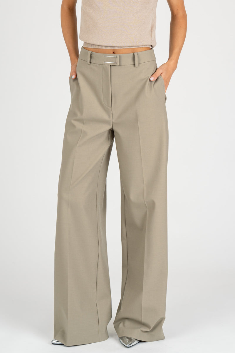 Pantalone Palazzo Essential Winter Greige