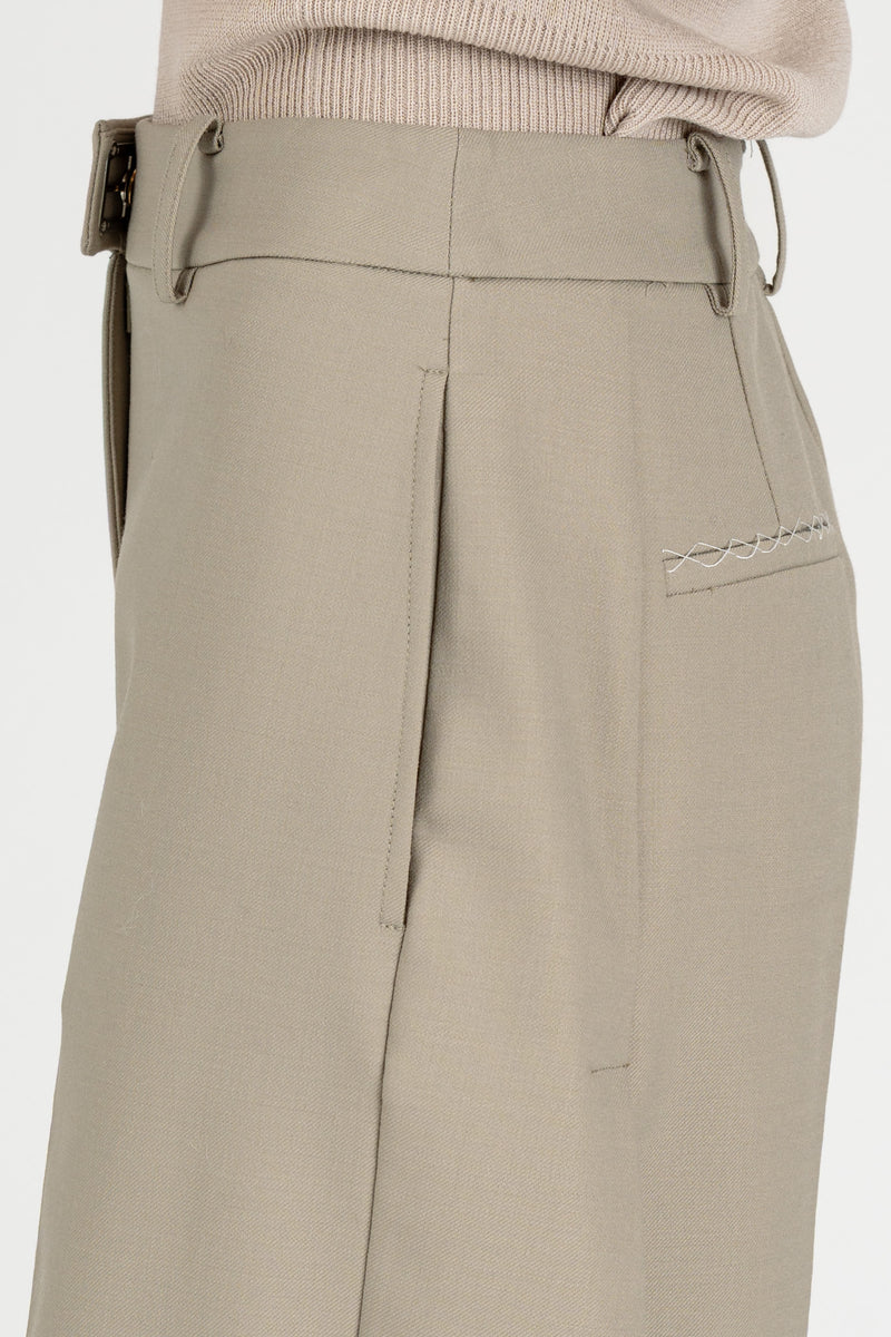 Pantalone Palazzo Essential Winter Greige