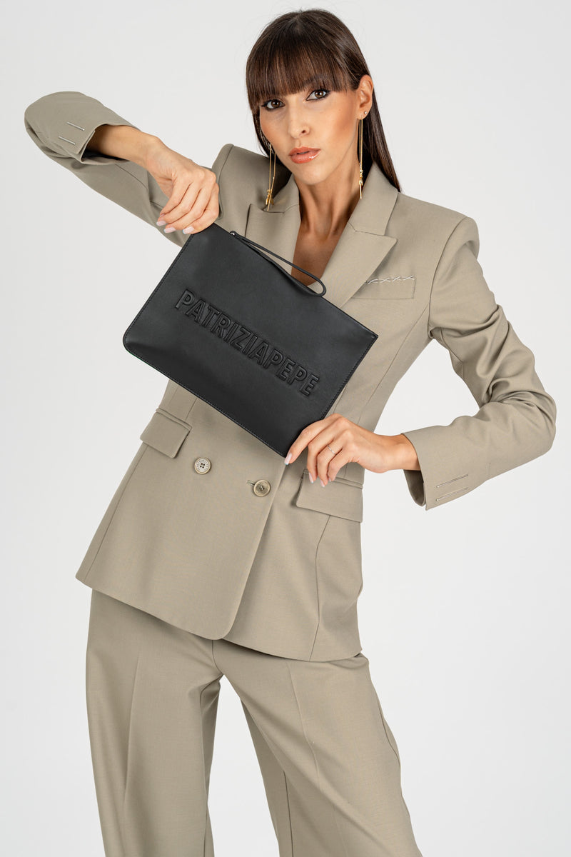 Borsa Pochette (In) Perfect Media Nero