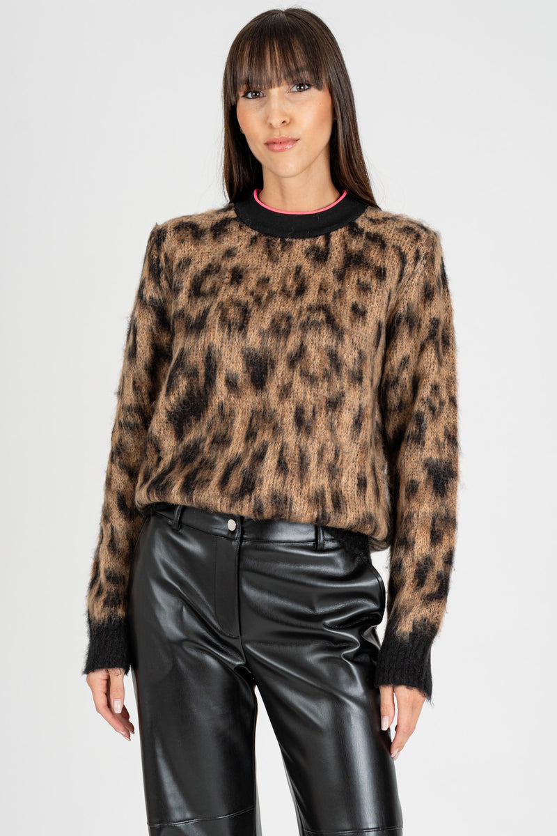 Maglione Animalier Nero Natural