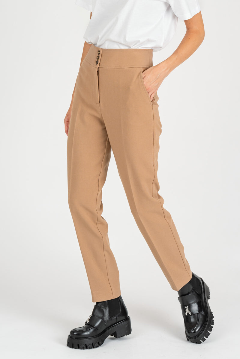 Pantalone a Sigaretta Cammello