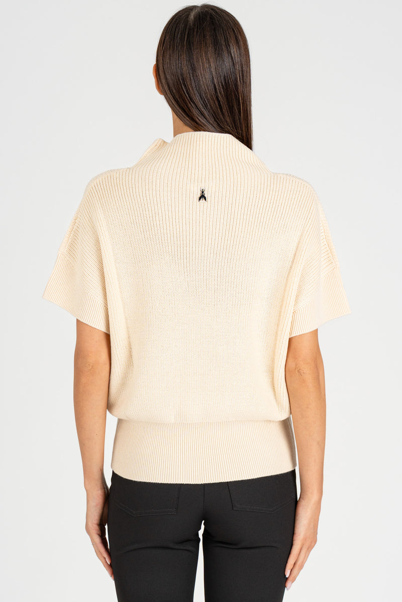 Maglia Smanicata Essential Wooly White