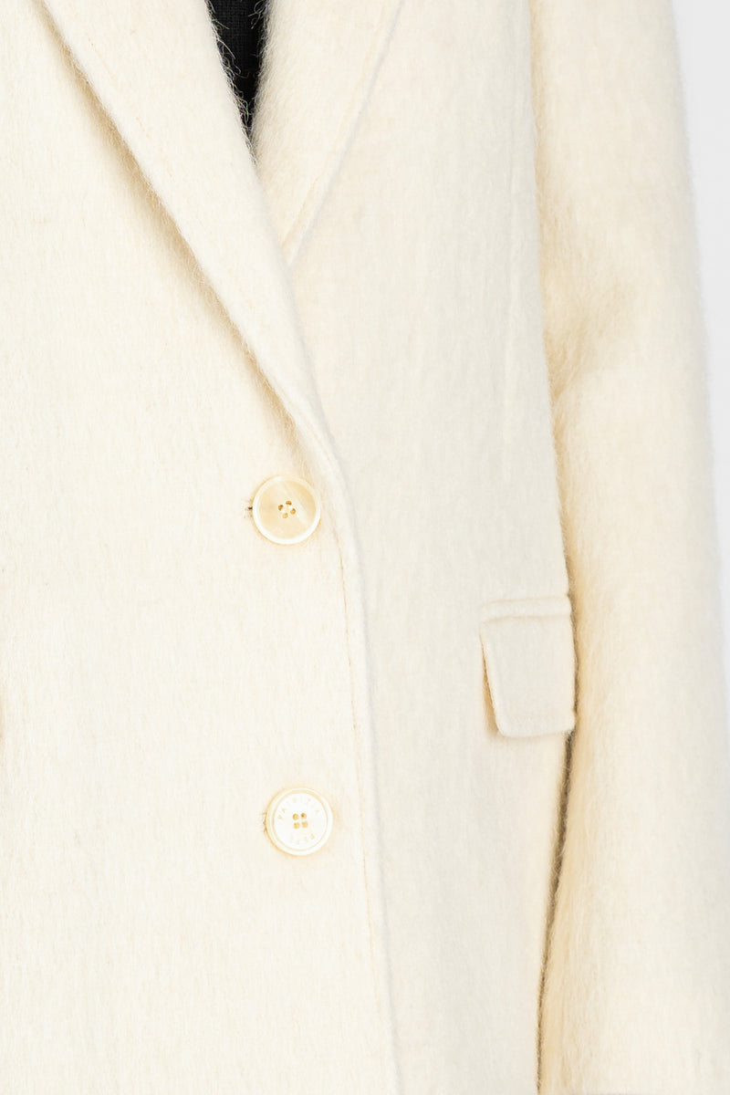 Cappotto Blazer Wooly White