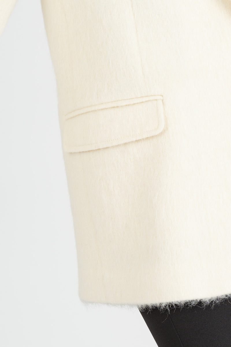Cappotto Blazer Wooly White