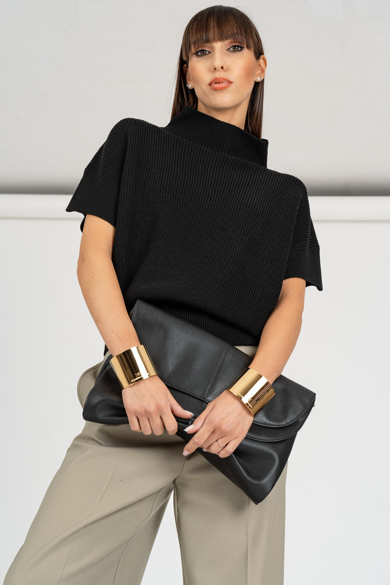 Maglia Smanicata Essential Nero