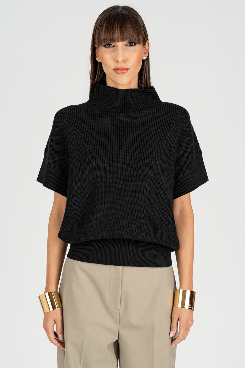 Maglia Smanicata Essential Nero