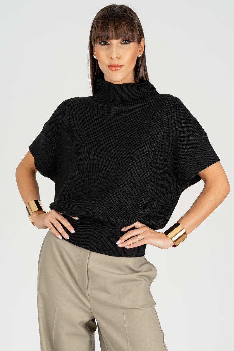 Maglia Smanicata Essential Nero