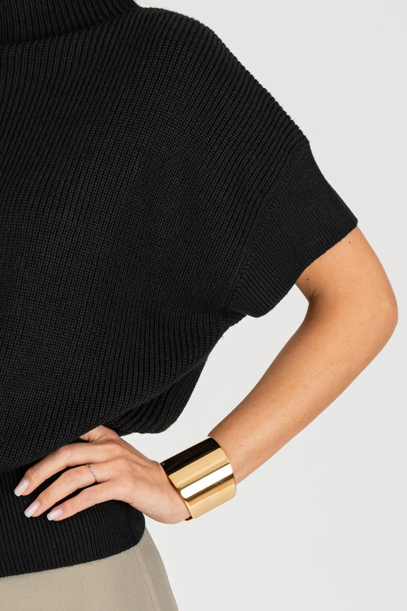 Maglia Smanicata Essential Nero