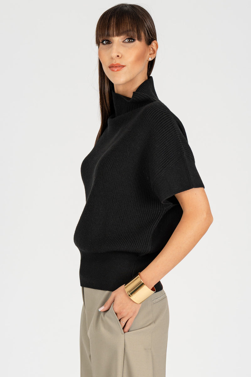 Maglia Smanicata Essential Nero