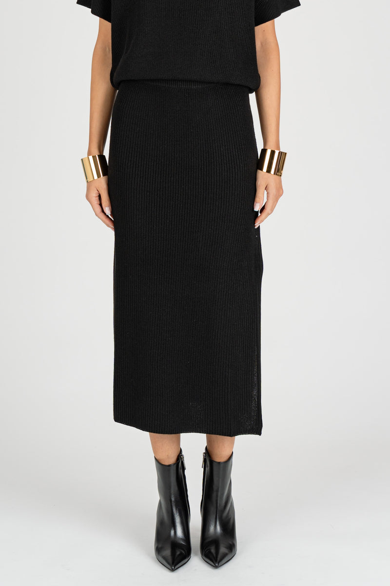 Gonna in Maglia Nero