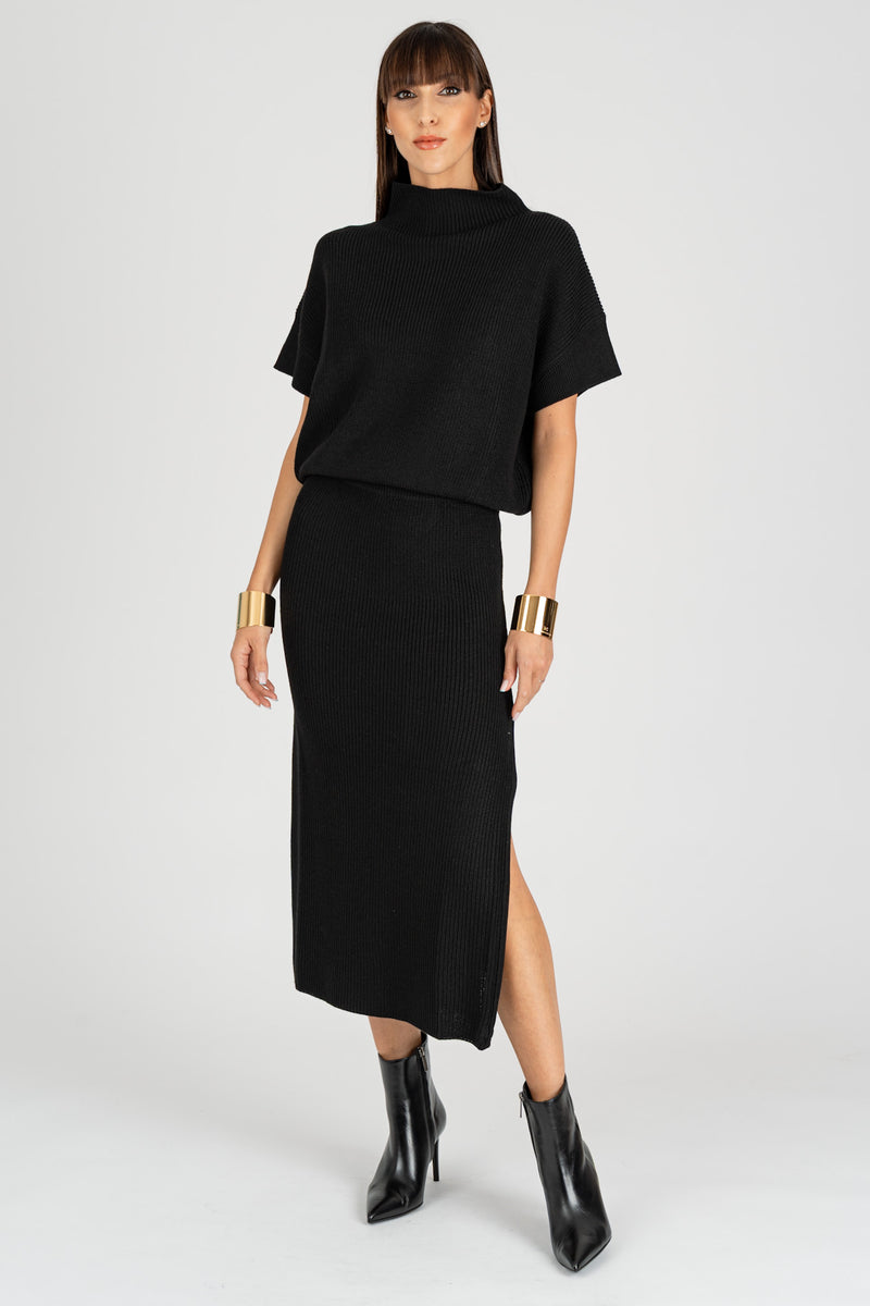 Gonna in Maglia Nero