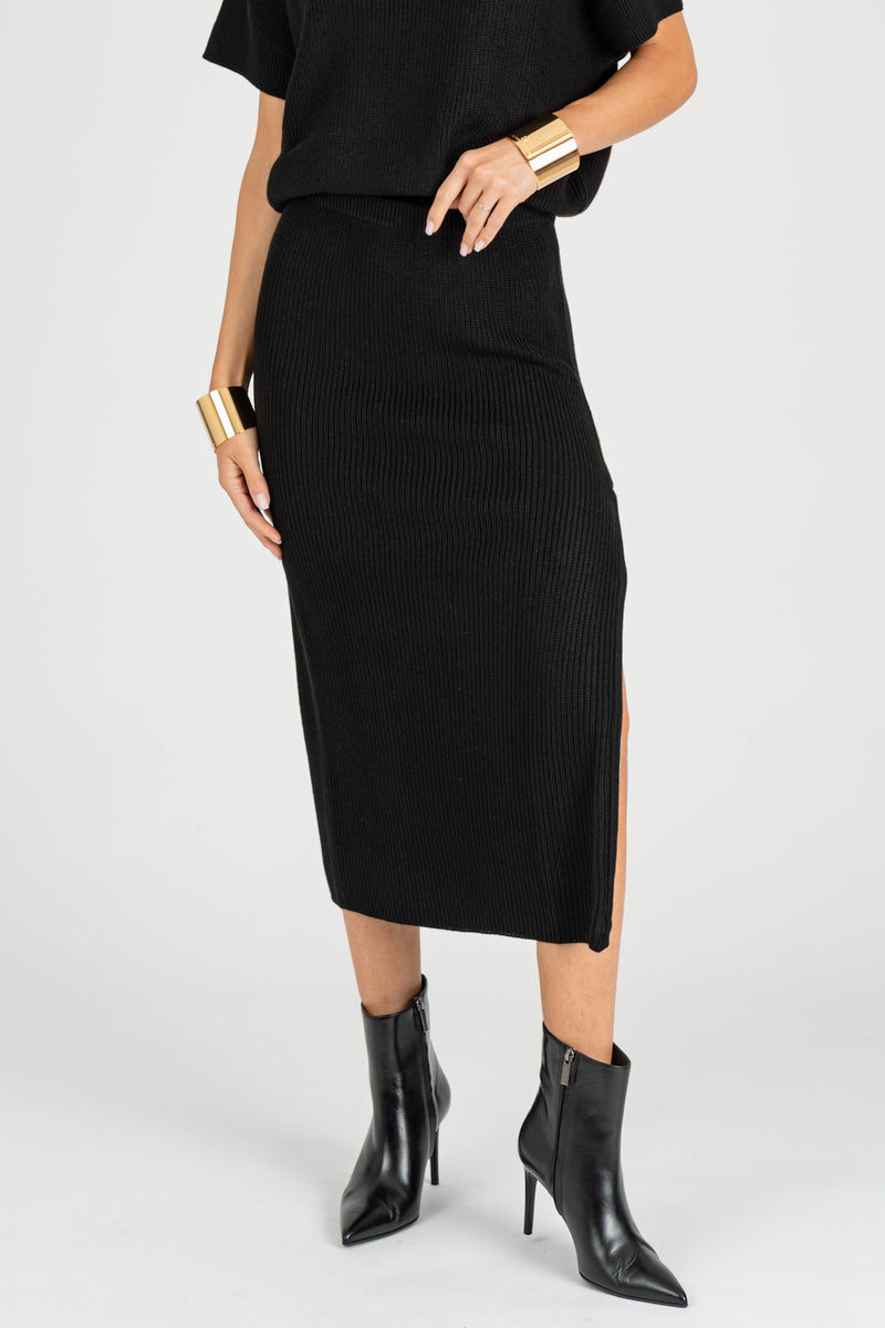 Gonna in Maglia Nero