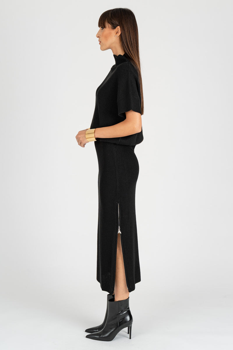 Gonna in Maglia Nero