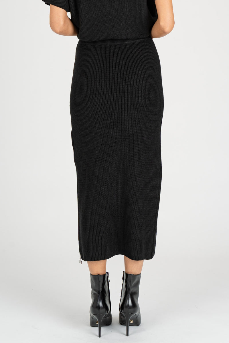 Gonna in Maglia Nero