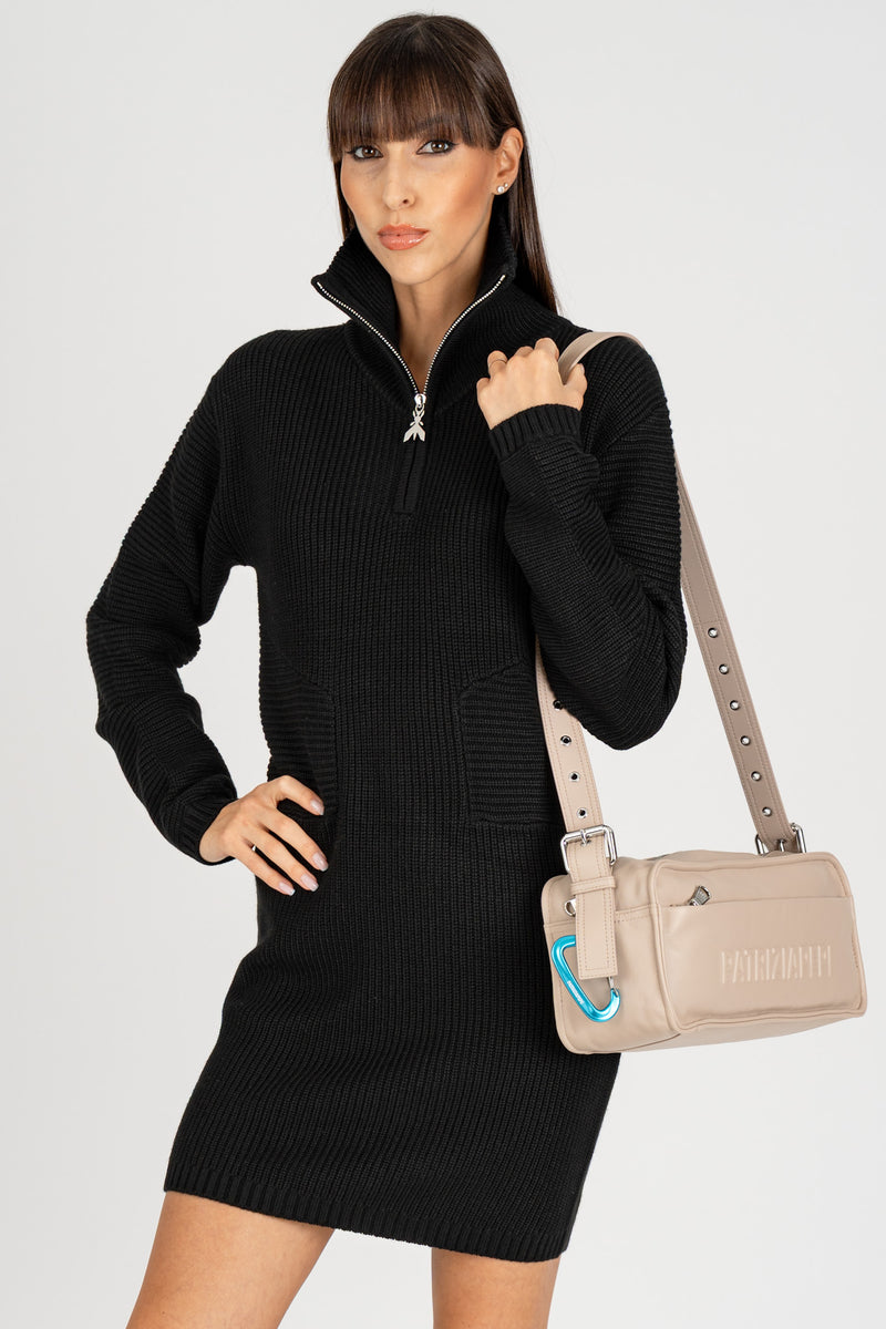 Abito con Zip Nero