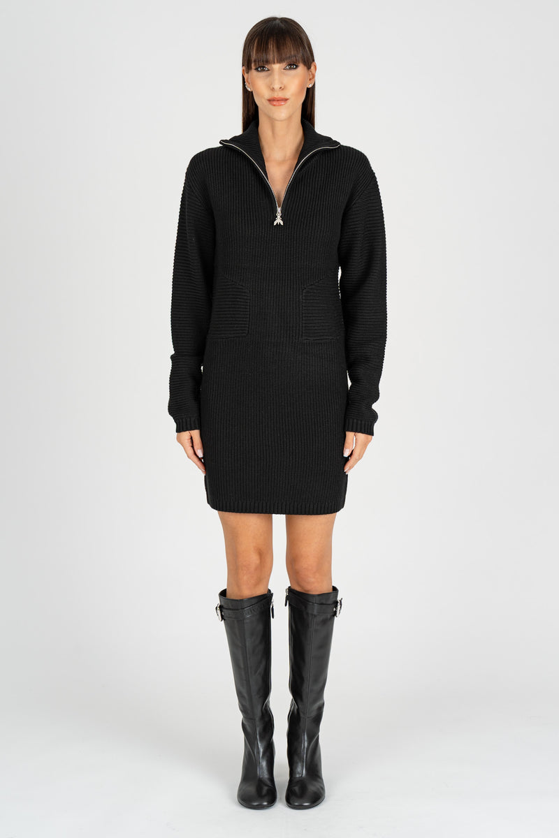 Abito con Zip Nero