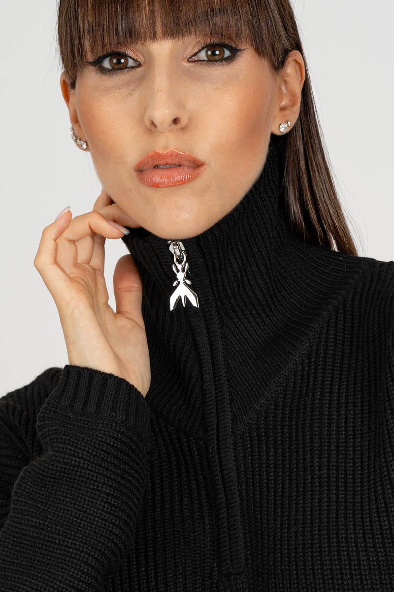 Abito con Zip Nero
