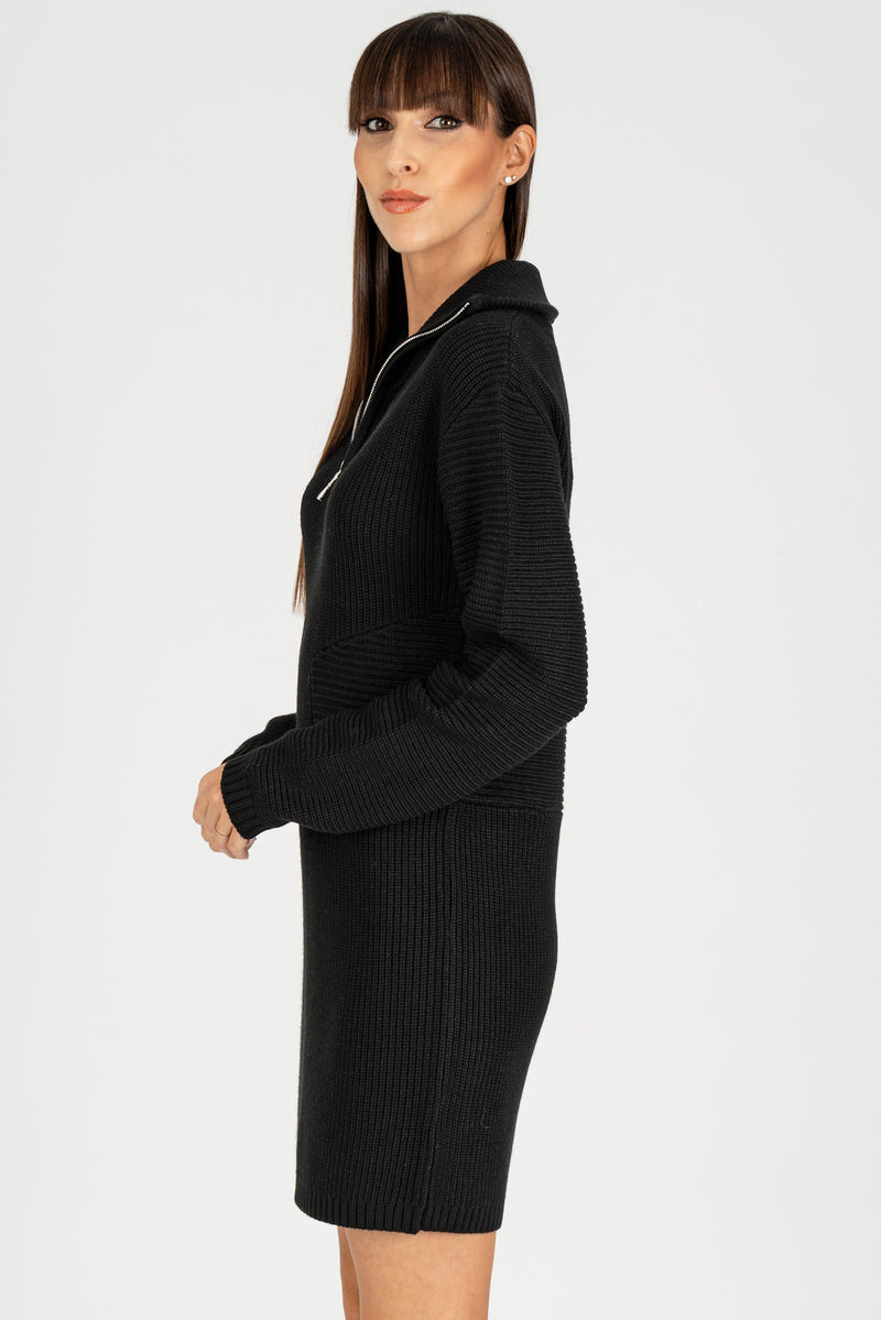 Abito con Zip Nero