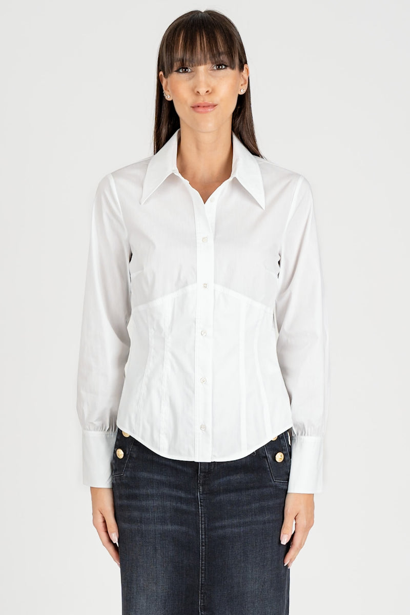 Camicia Bustier Bianco