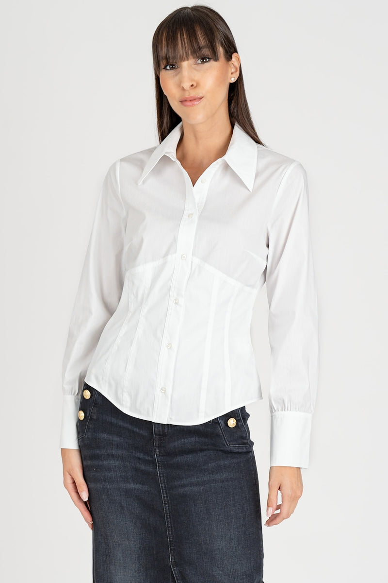 Camicia Bustier Bianco