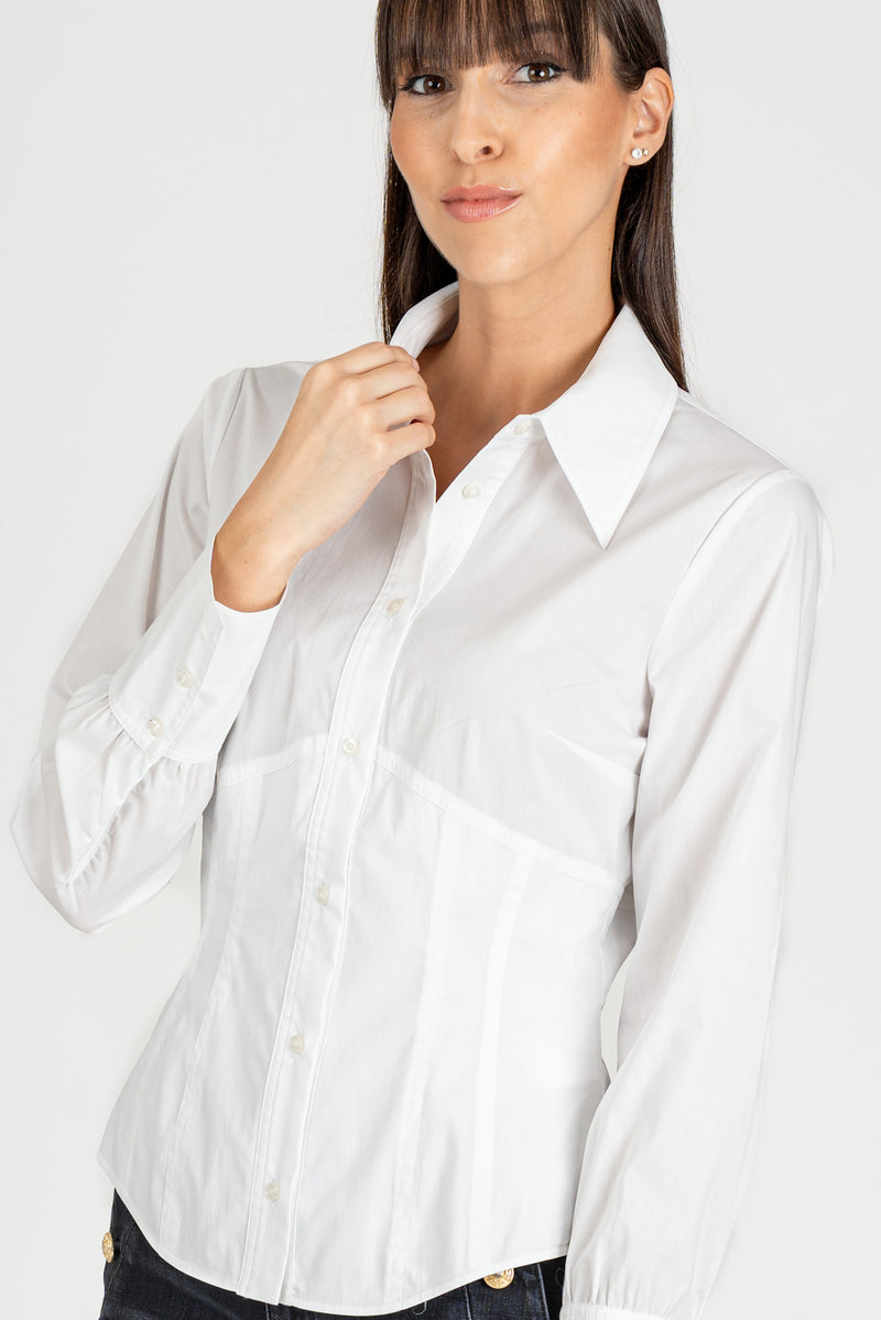 Camicia Bustier Bianco