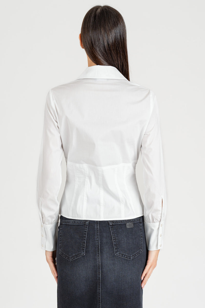 Camicia Bustier Bianco