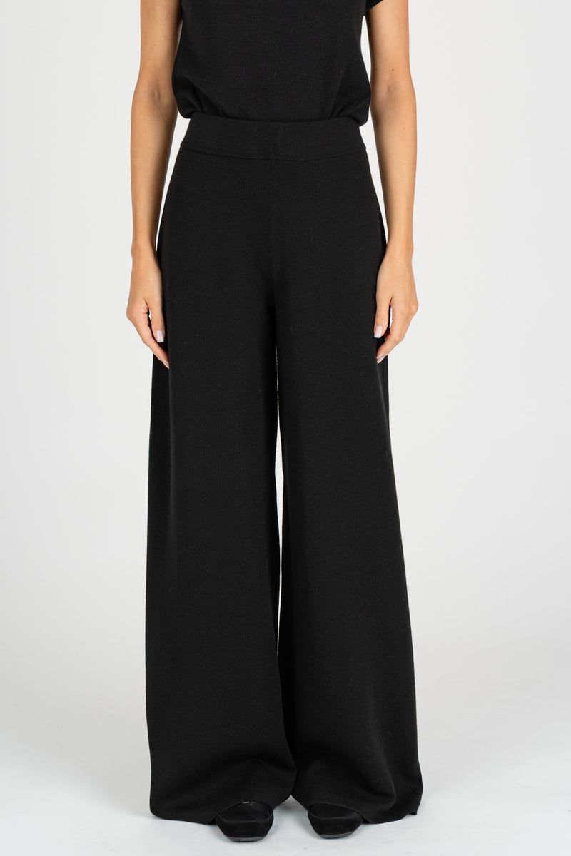 Pantalone In Maglia Nero