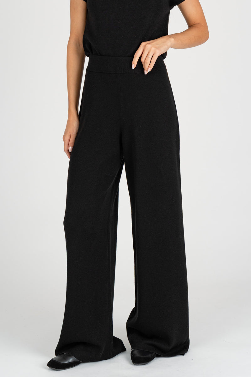 Pantalone In Maglia Nero