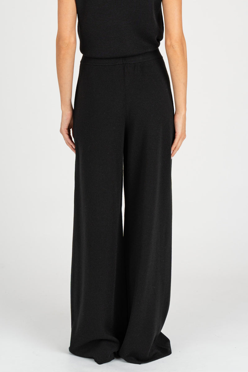 Pantalone In Maglia Nero