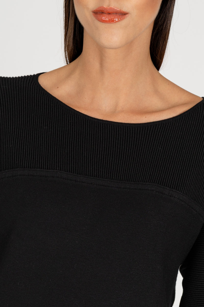 Abito in Maglia Nero