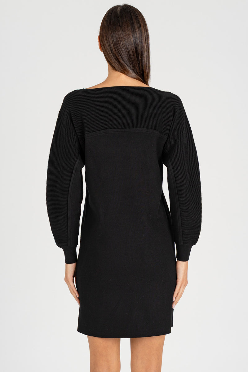 Abito in Maglia Nero
