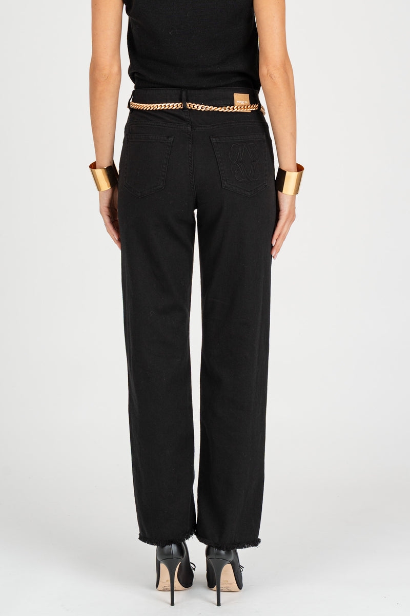 Pantalone con Cintura Catena Nero