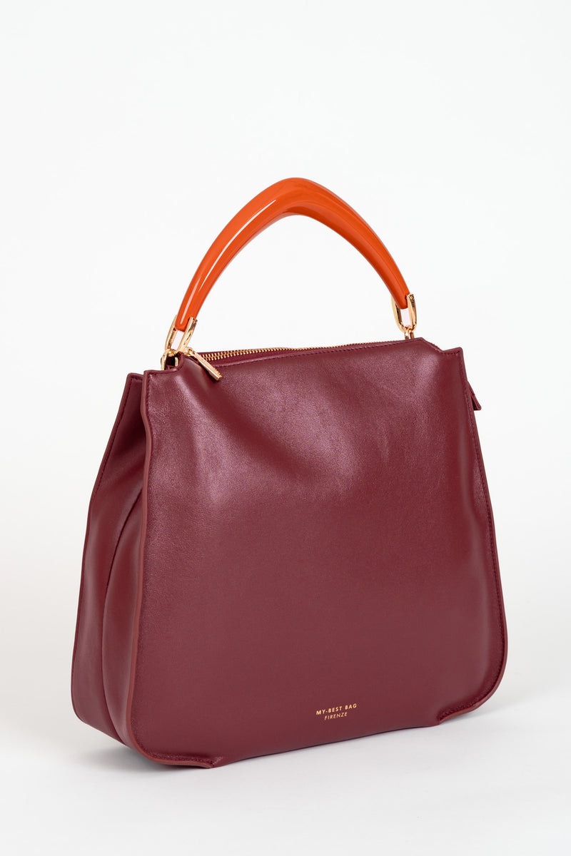 Borsa Tracolla Maxi dark Burgundy