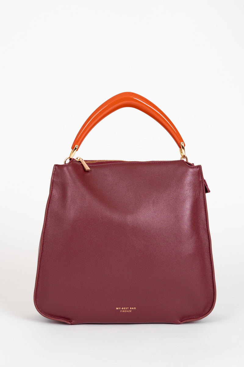 Borsa Tracolla Maxi dark Burgundy