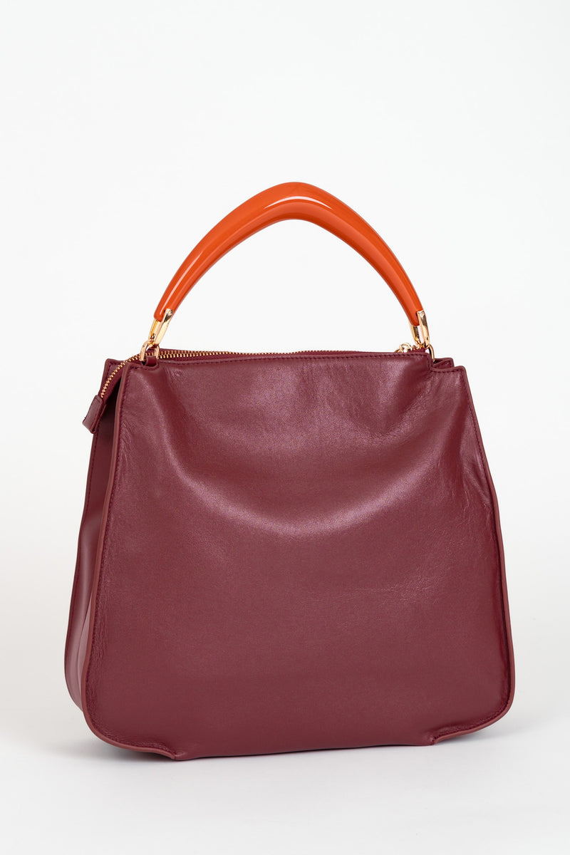 Borsa Tracolla Maxi dark Burgundy