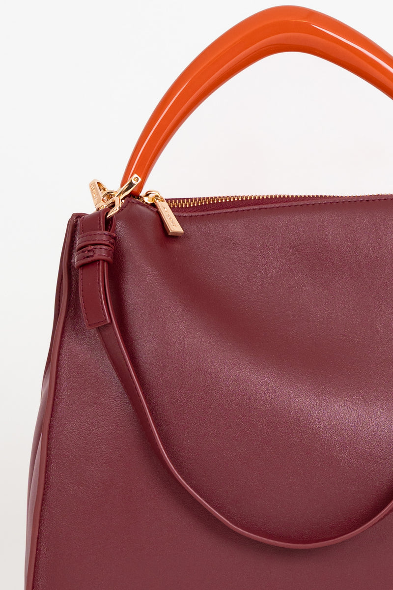 Borsa Tracolla Maxi dark Burgundy