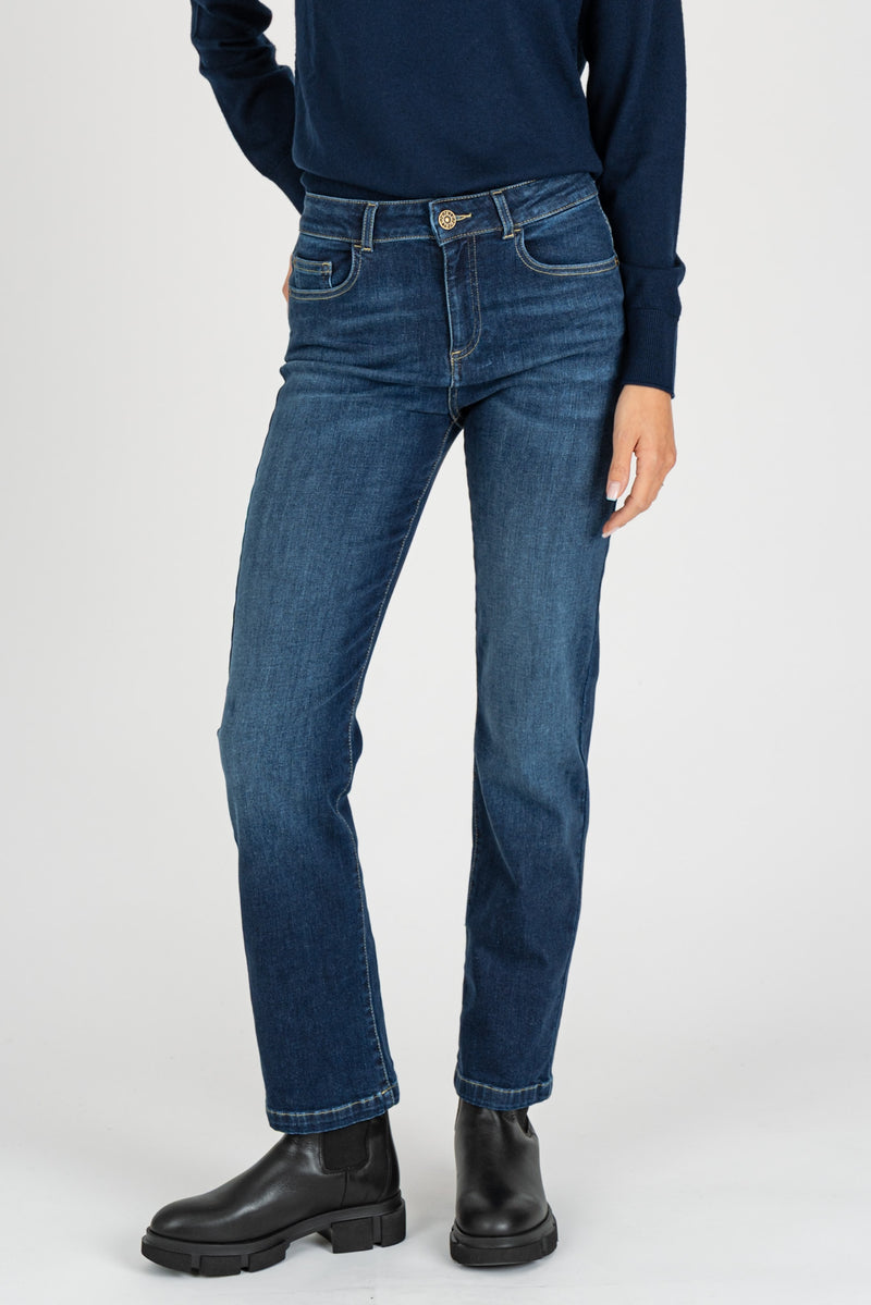 Pantalone Denim Slim Stretch Blu Denim
