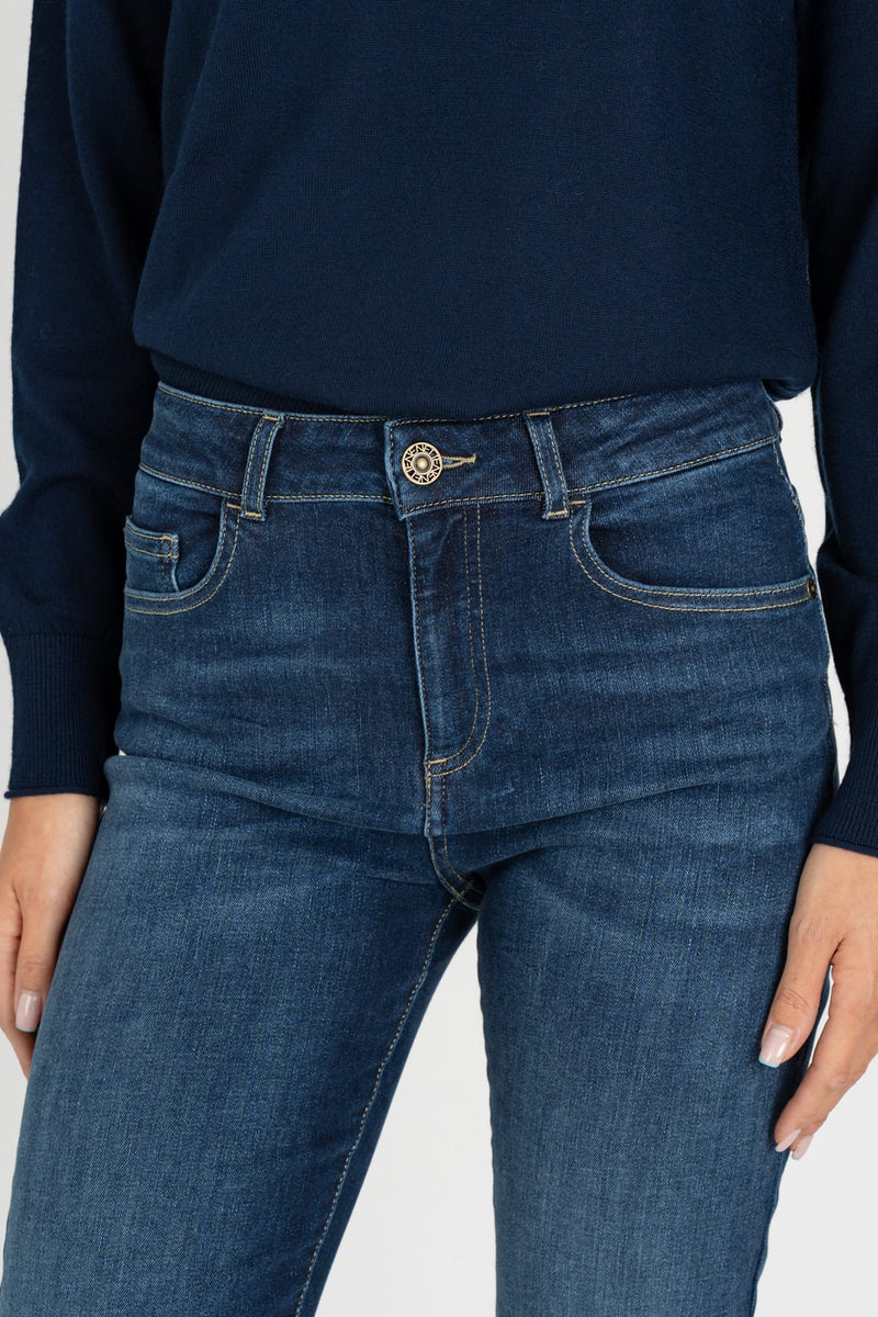 Pantalone Denim Slim Stretch Blu Denim