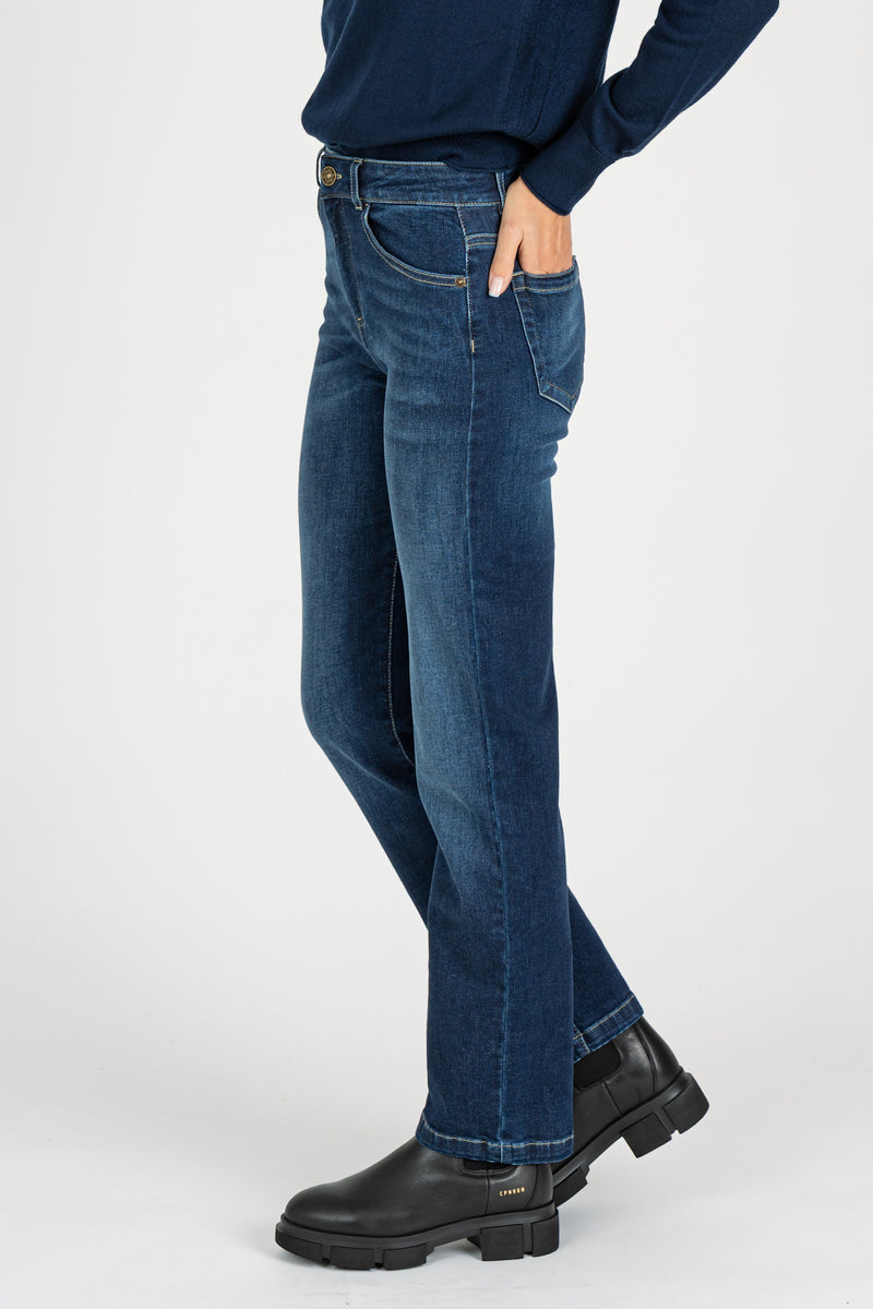 Pantalone Denim Slim Stretch Blu Denim
