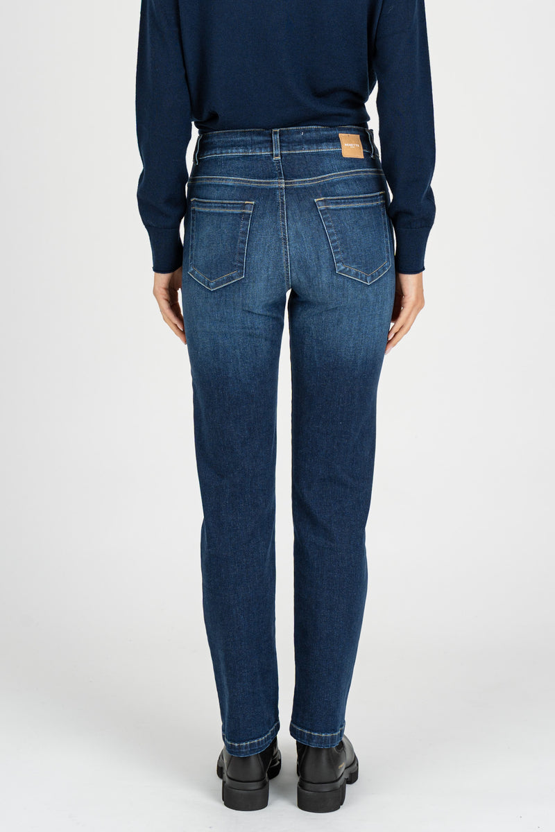 Pantalone Denim Slim Stretch Blu Denim