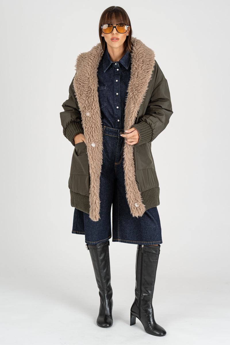 Parka Reversibile Green-Mou