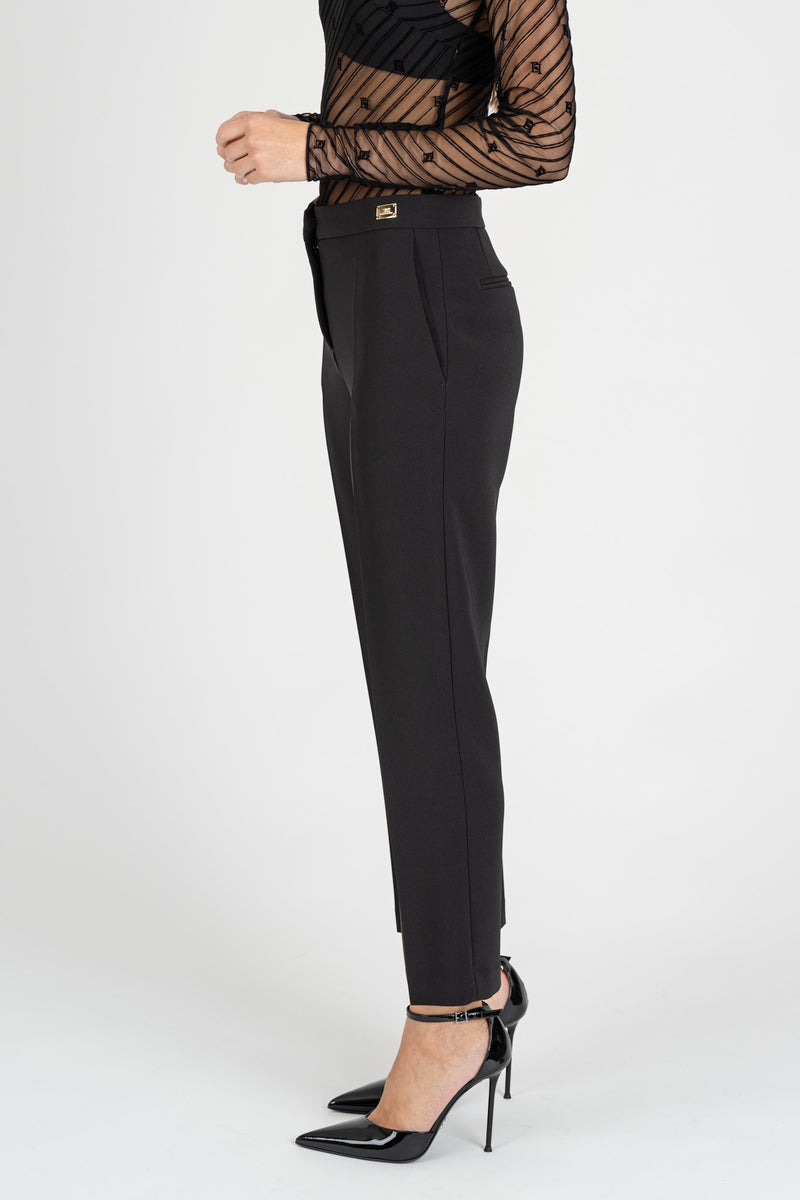 Pantalone con Spacchitti Nero