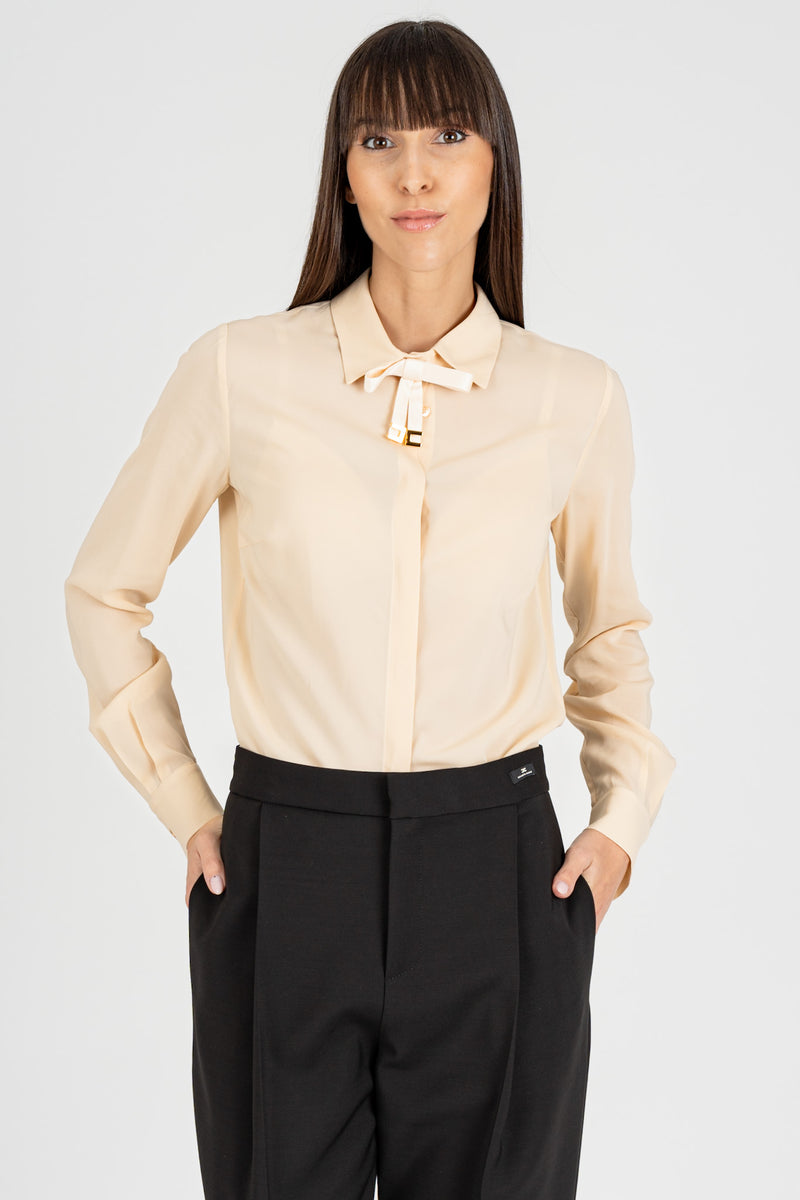 Camicia Collo Crema